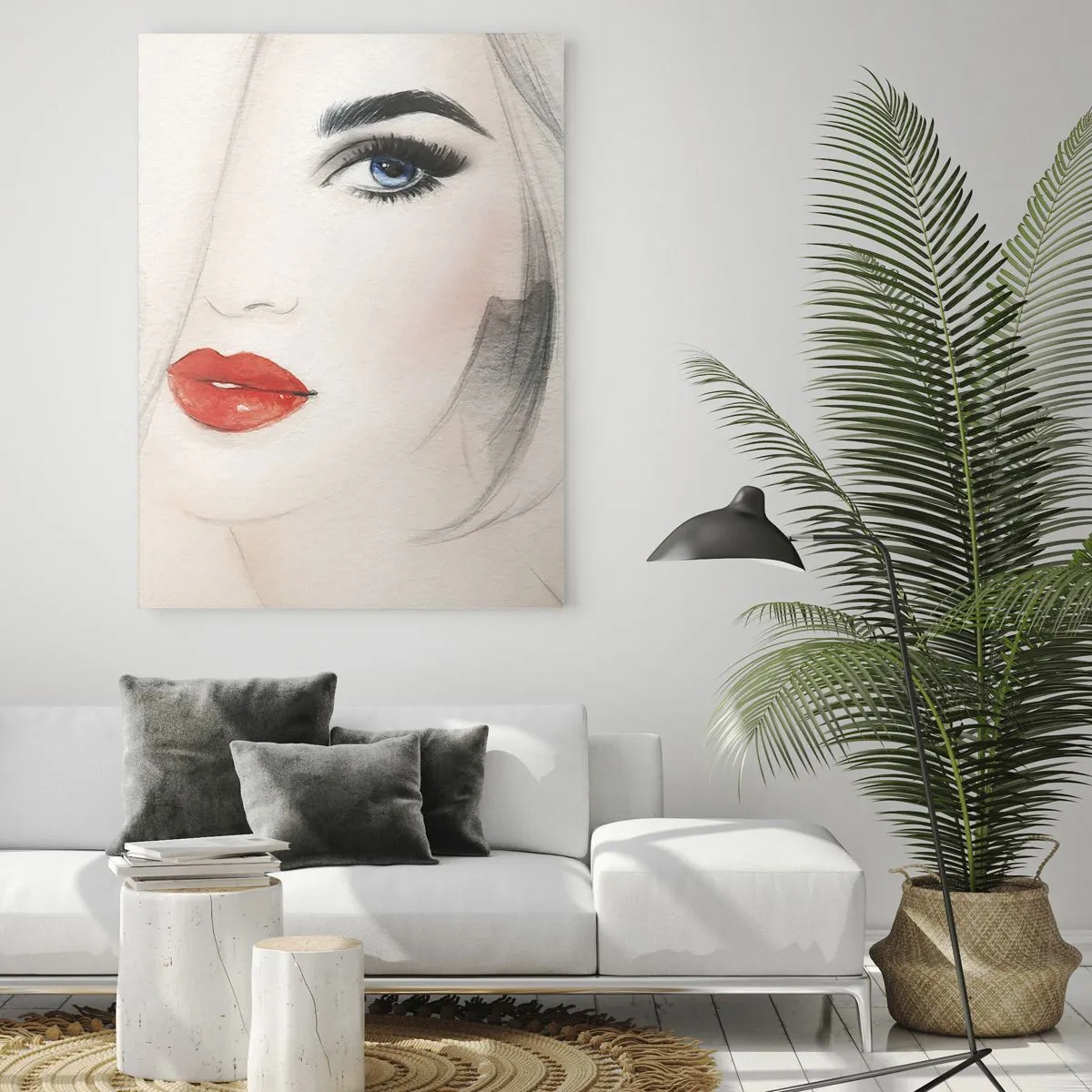 Glastavla - Bild på glas - Hypnotiserar och bedårar - 70x100 cm