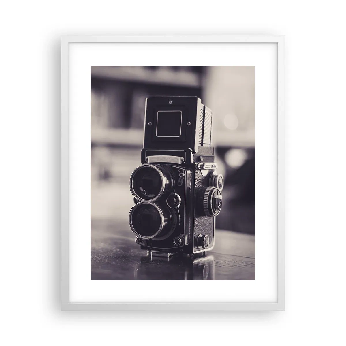 Affisch i vit ram - Ett gammalt fotografis magi - 40x50 cm
