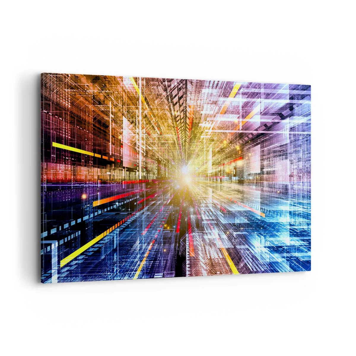 Canvastavla - Bild på duk - Ljuskorridor - 100x70 cm