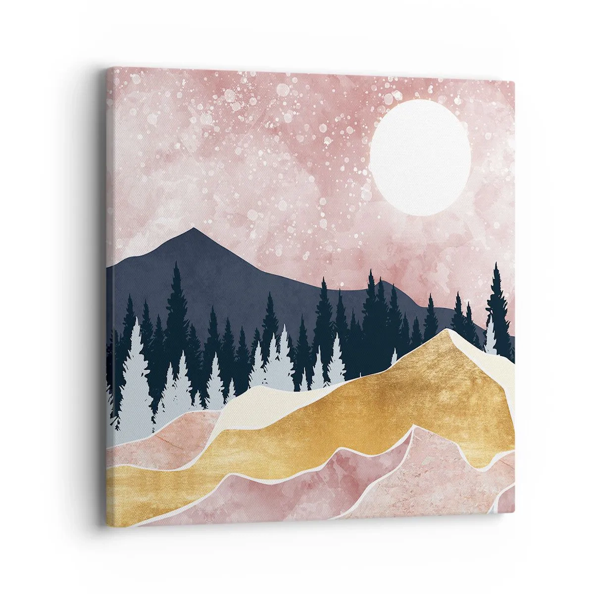 Canvastavla - Bild på duk - Nattvakt - 40x40 cm