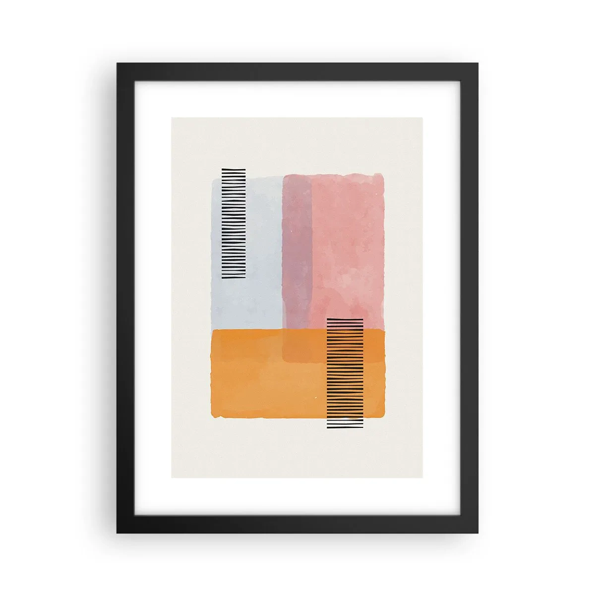 Affisch i svart ram - Från hörna till hörna - 30x40 cm