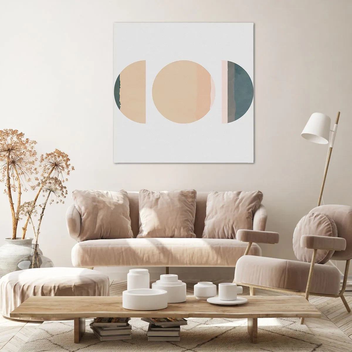 Canvastavla - Bild på duk - Hjul efter hjul - 70x70 cm