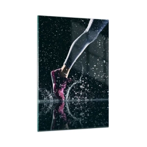 Glastavla - Bild på glas - Med all kraft i benen - 80x120 cm