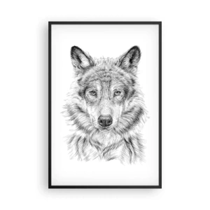 Affisch i svart ram - En född ledare - 61x91 cm