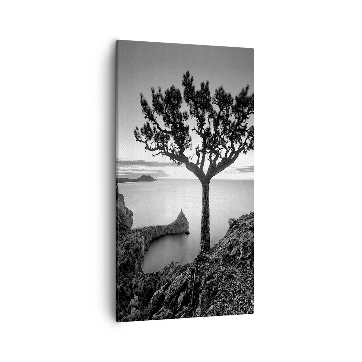 Canvastavla - Bild på duk - Ro enda fram till horisonten - 55x100 cm