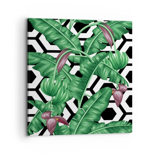 Canvastavla - Bild på duk - Symmetrisk komposition från naturen - 70x70 cm