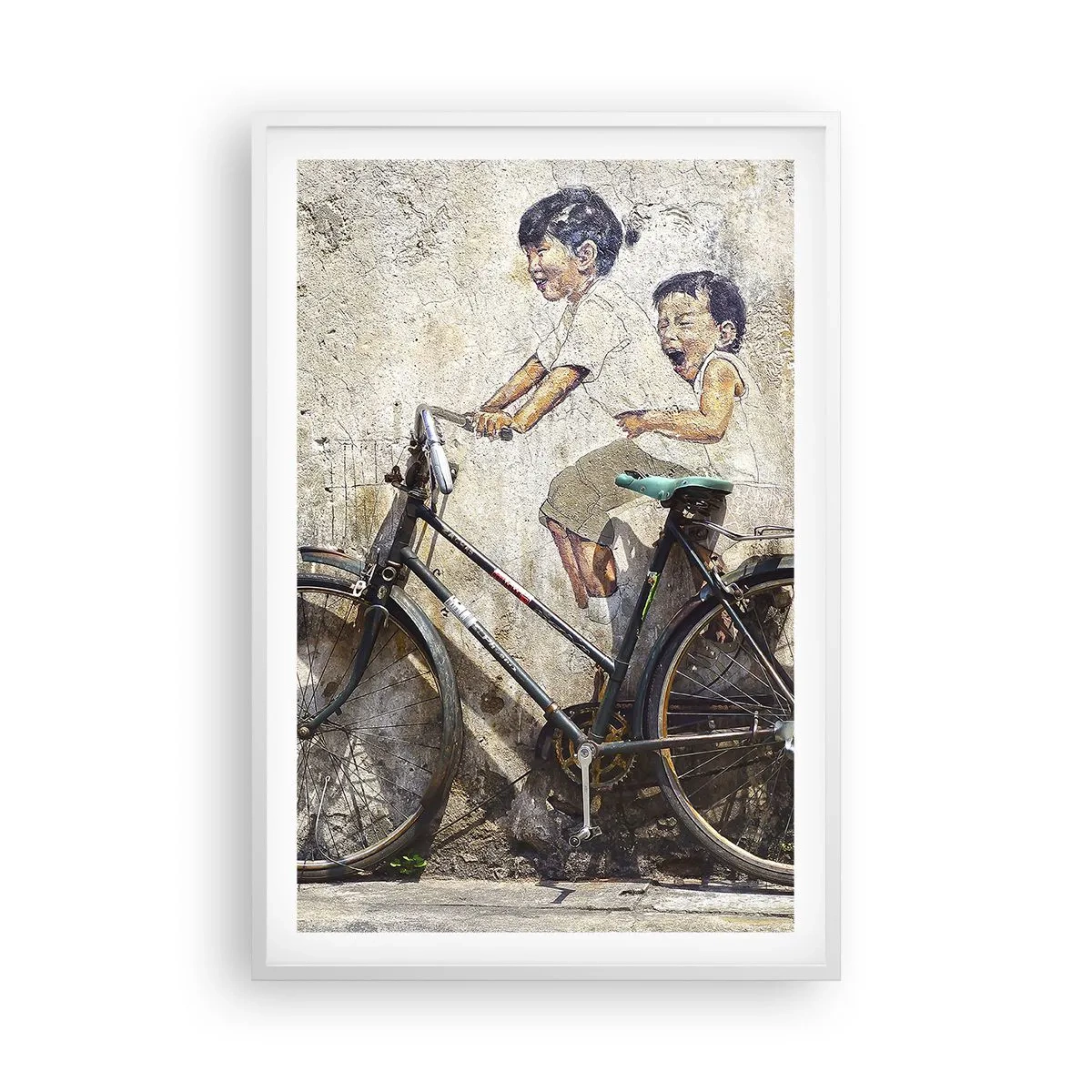 Affisch i vit ram - Sant eller falskt? - 61x91 cm