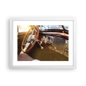 Affisch i vit ram - Smak av lyx från det förflutna - 40x30 cm