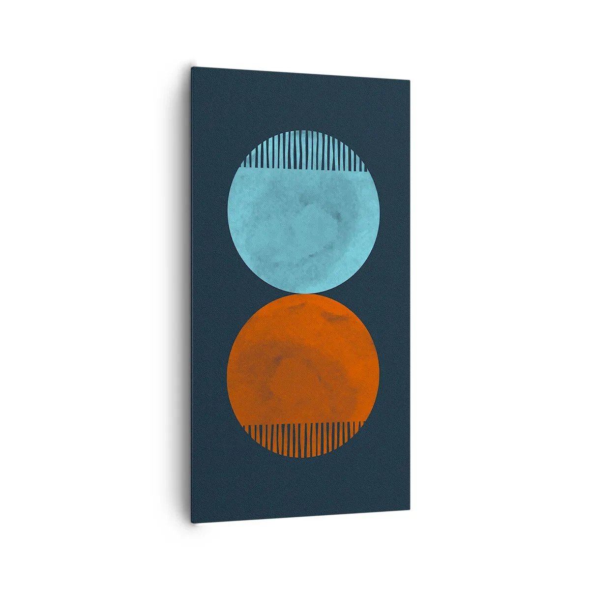 Canvastavla - Bild på duk - Endast geometri? - 65x120 cm