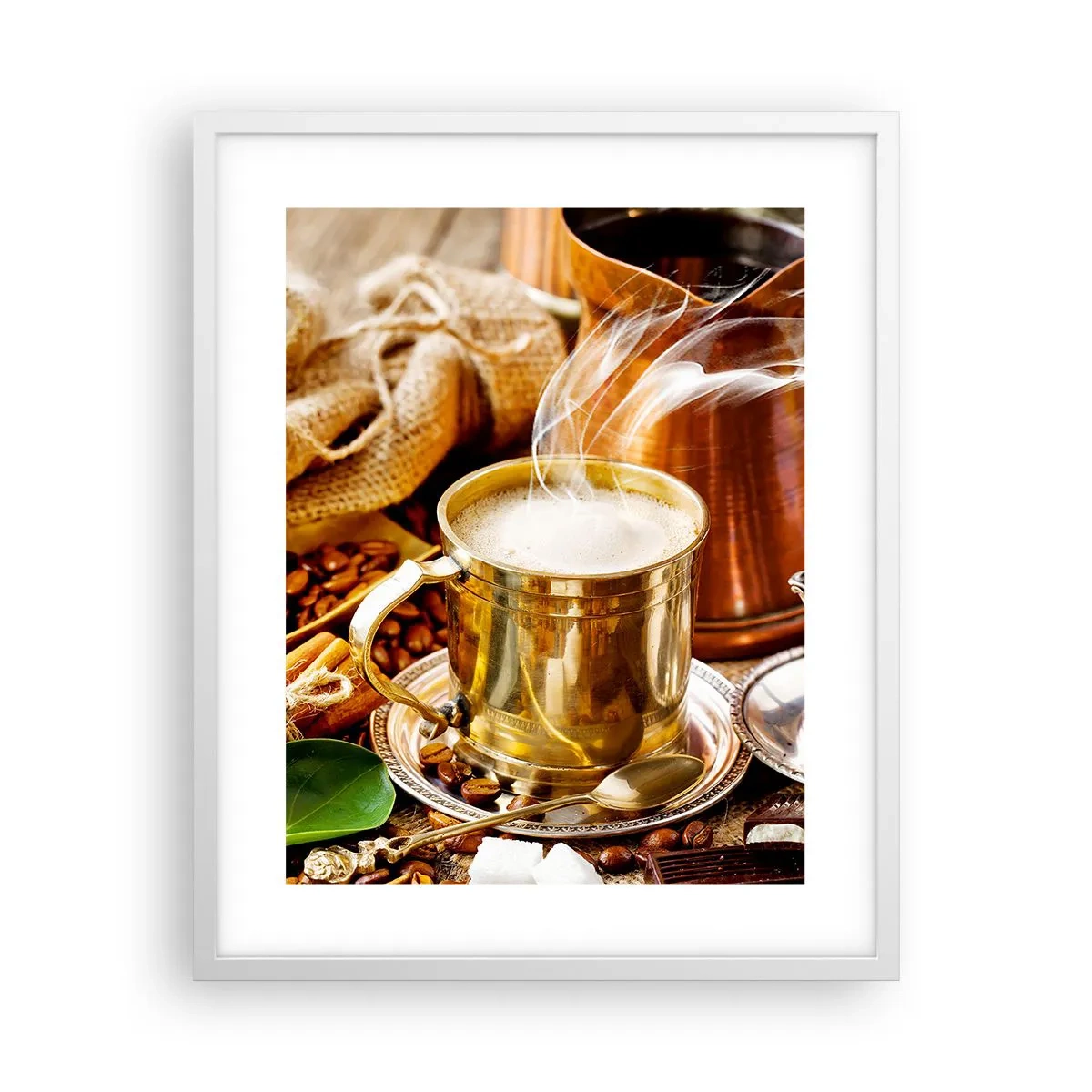 Affisch i vit ram - Ha en trevlig dag! - 40x50 cm