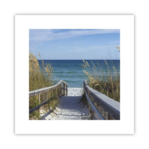 Affisch - I solen, i vinden - 30x30 cm