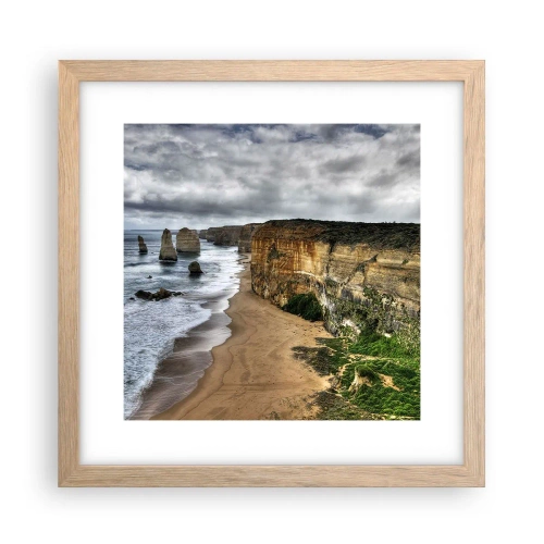 Affisch i ram av ljusek - Rå skönhet - 30x30 cm