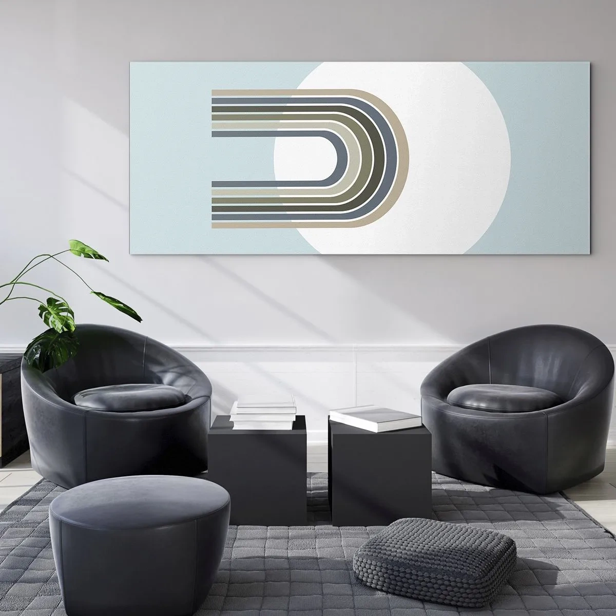 Glastavla - Bild på glas - Ostoppad attraktionskraft - 140x50 cm