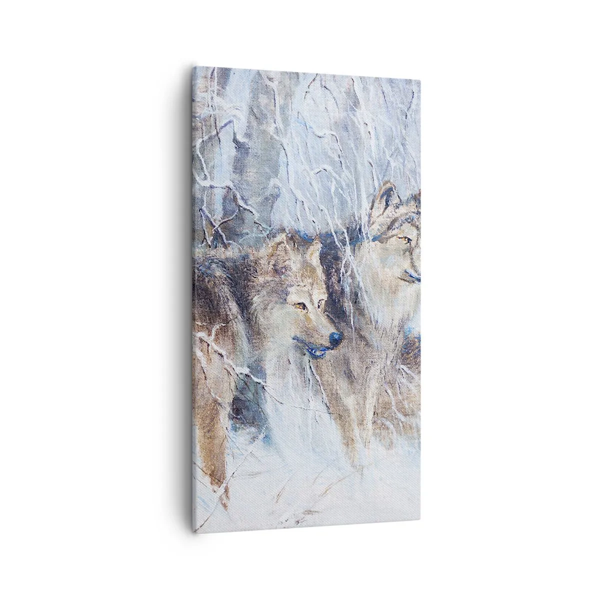 Canvastavla - Bild på duk - Akta! Någon kommer - 55x100 cm