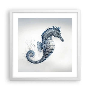 Affisch i vit ram - Ett subtilt skämt från naturen - 40x40 cm