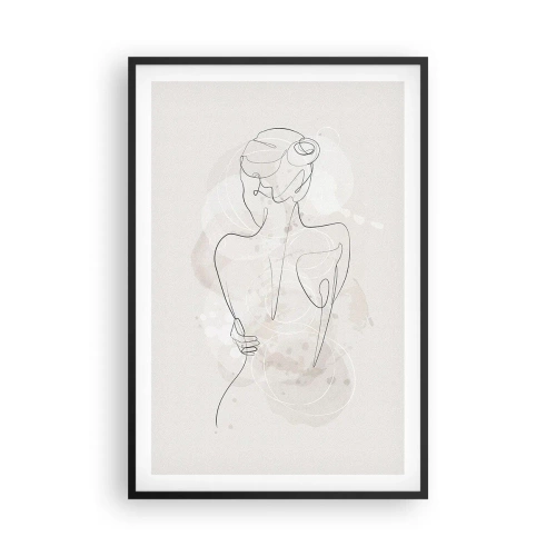 Affisch i svart ram - Som ett känsligt instrument - 61x91 cm