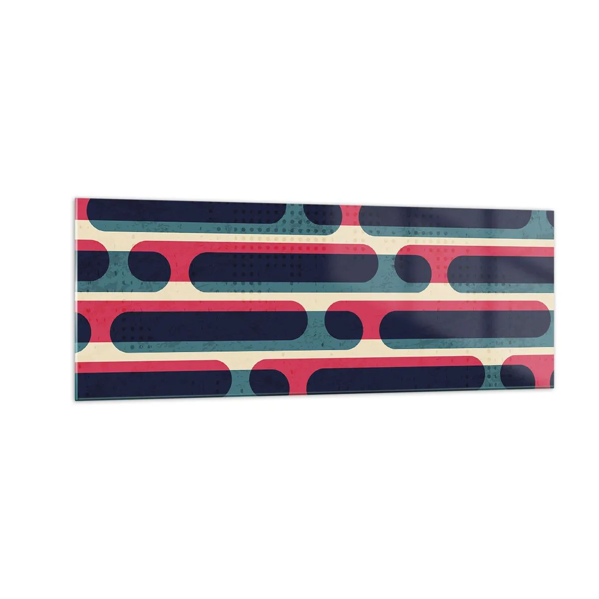 Glastavla - Bild på glas - In och framåt - 140x50 cm