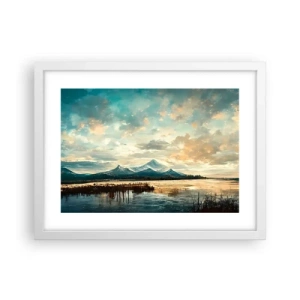 Affisch i vit ram - Under himlens skydd - 40x30 cm