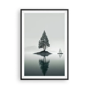 Affisch i svart ram - En dröm - 61x91 cm