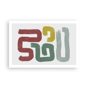 Affisch - På ett okänt språk - 91x61 cm