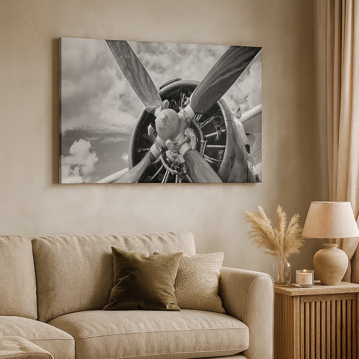 Canvastavla - Bild på duk - Luftrummets härskare - 30x30 cm