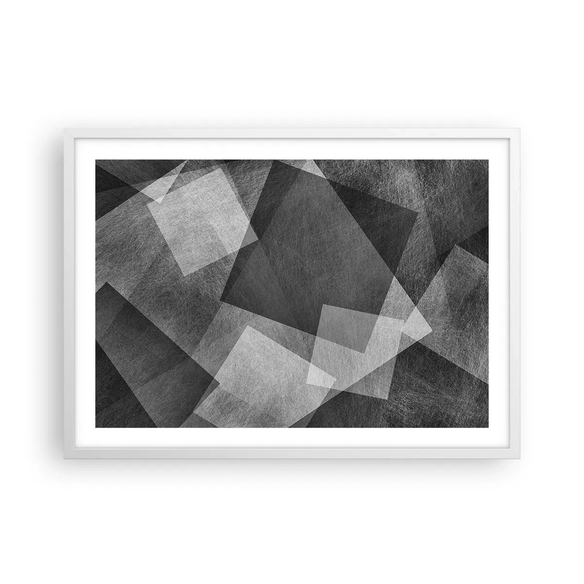 Affisch i vit ram - Den eviga symbolen för hållbarhet och ordning - 70x50 cm