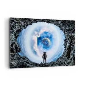 Canvastavla - Bild på duk - Det är inte långt kvar hem - 100x70 cm