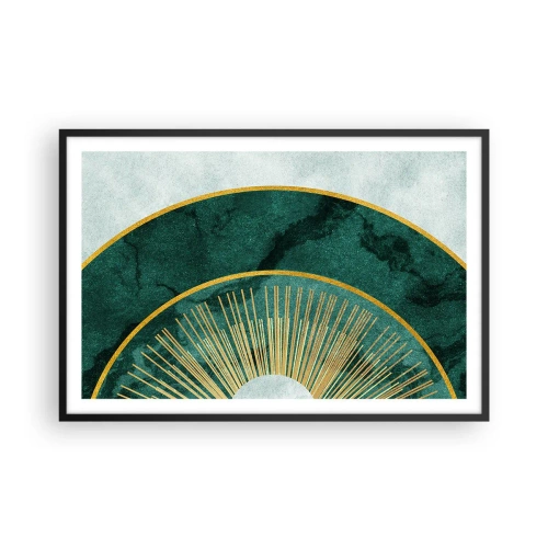 Affisch i svart ram - Ett annorlunda solsystem - 91x61 cm