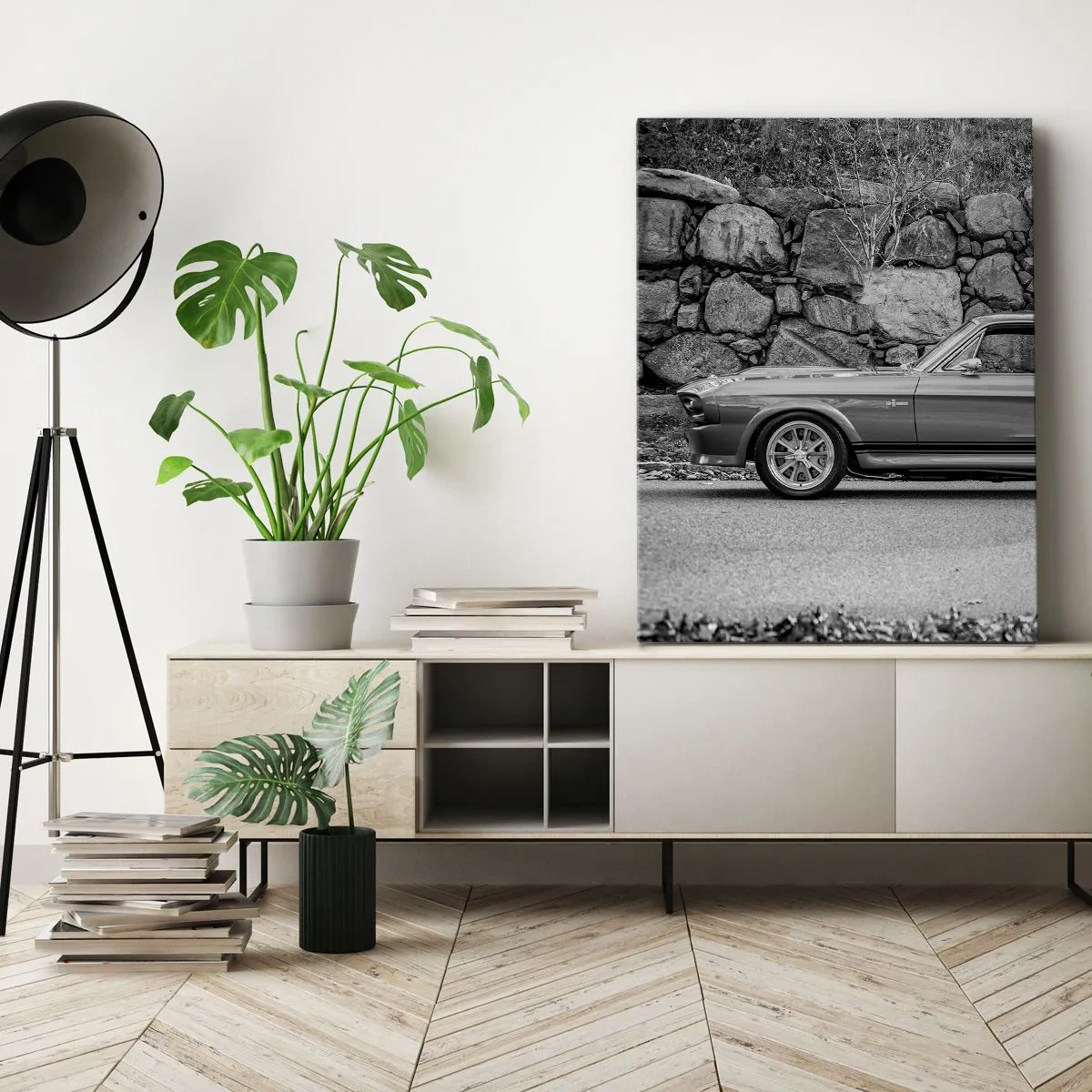 Canvastavla - Bild på duk - Legend från 60-talet - 55x100 cm