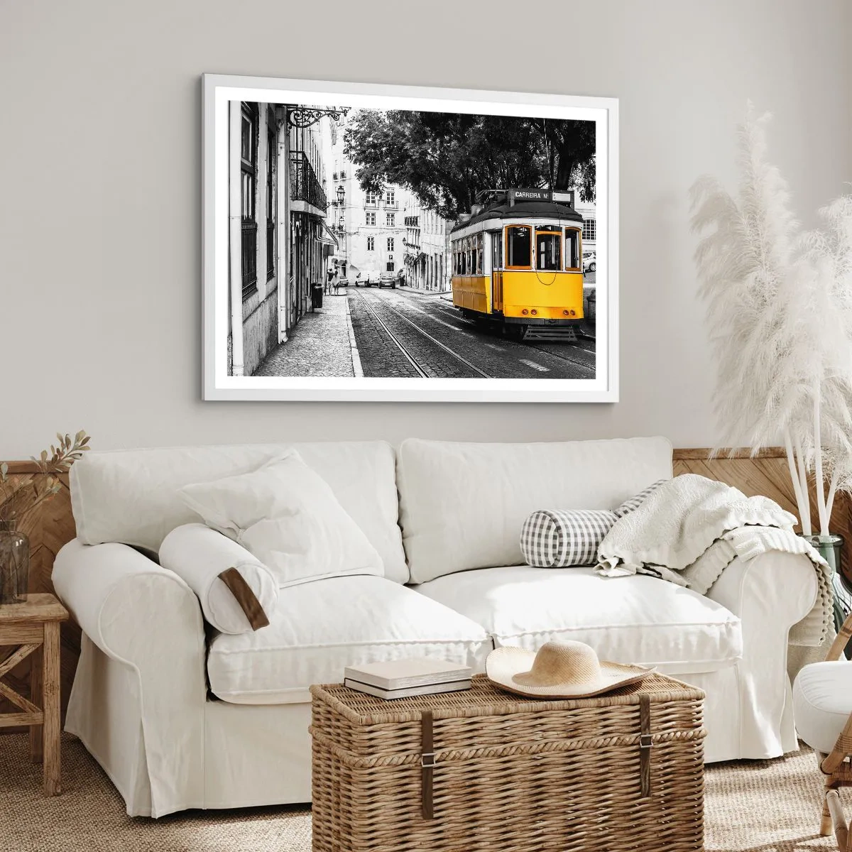 Affisch i vit ram - Och en fado i bakgrunden - 91x61 cm