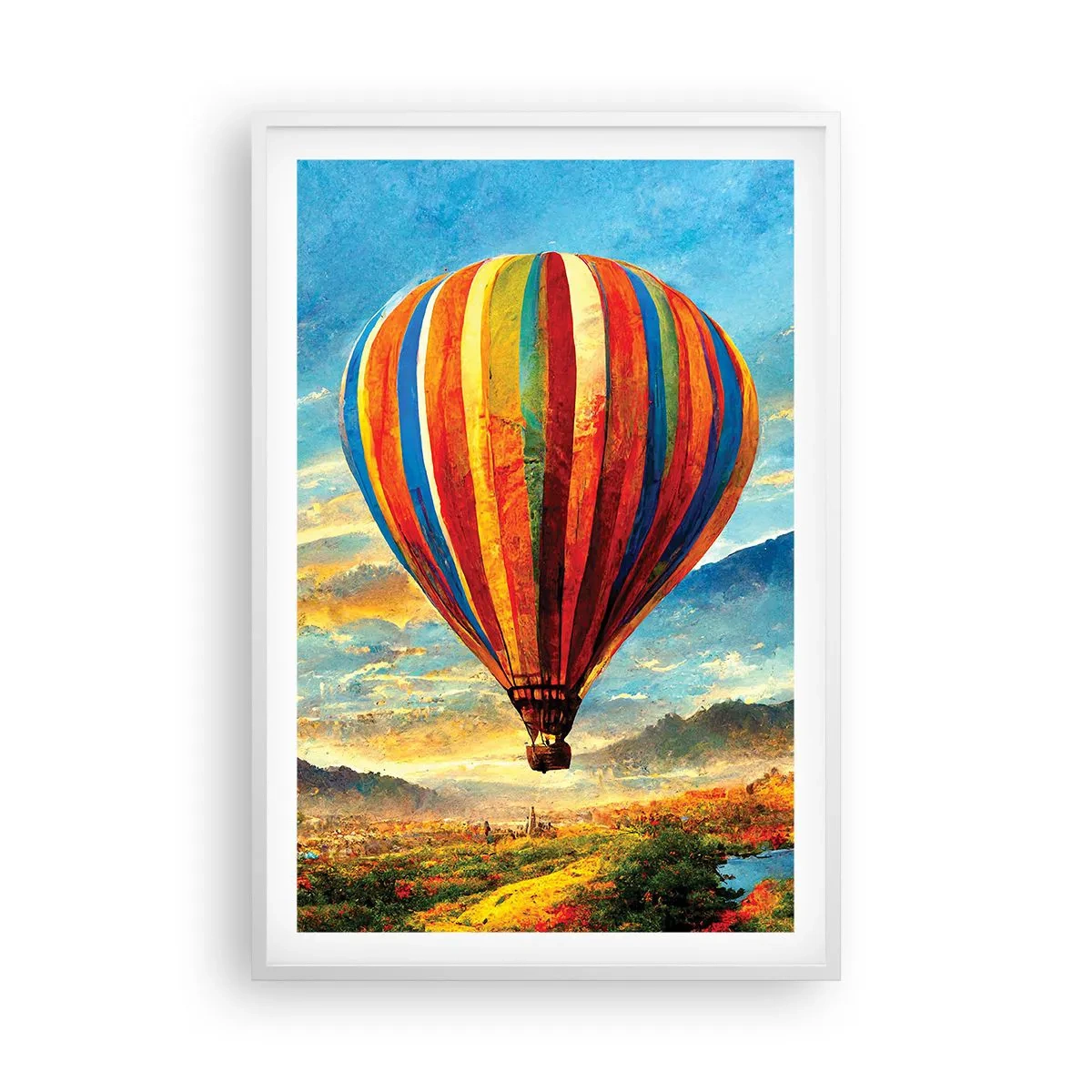 Affisch i vit ram - I tystnad ser man mer - 61x91 cm