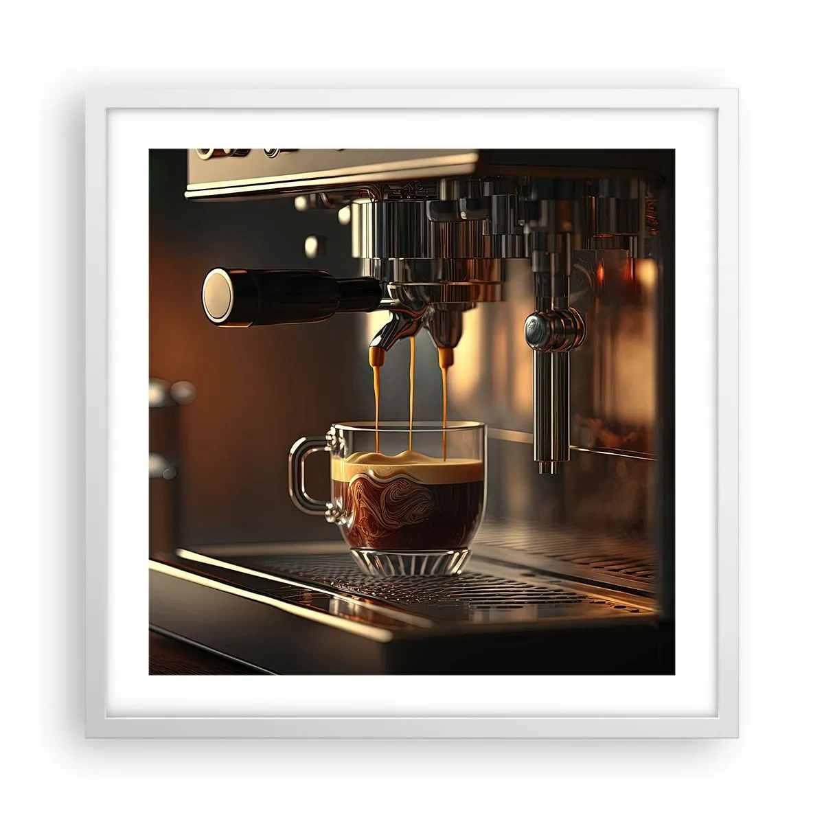 Affisch i vit ram - En sensuell blandning - 50x50 cm