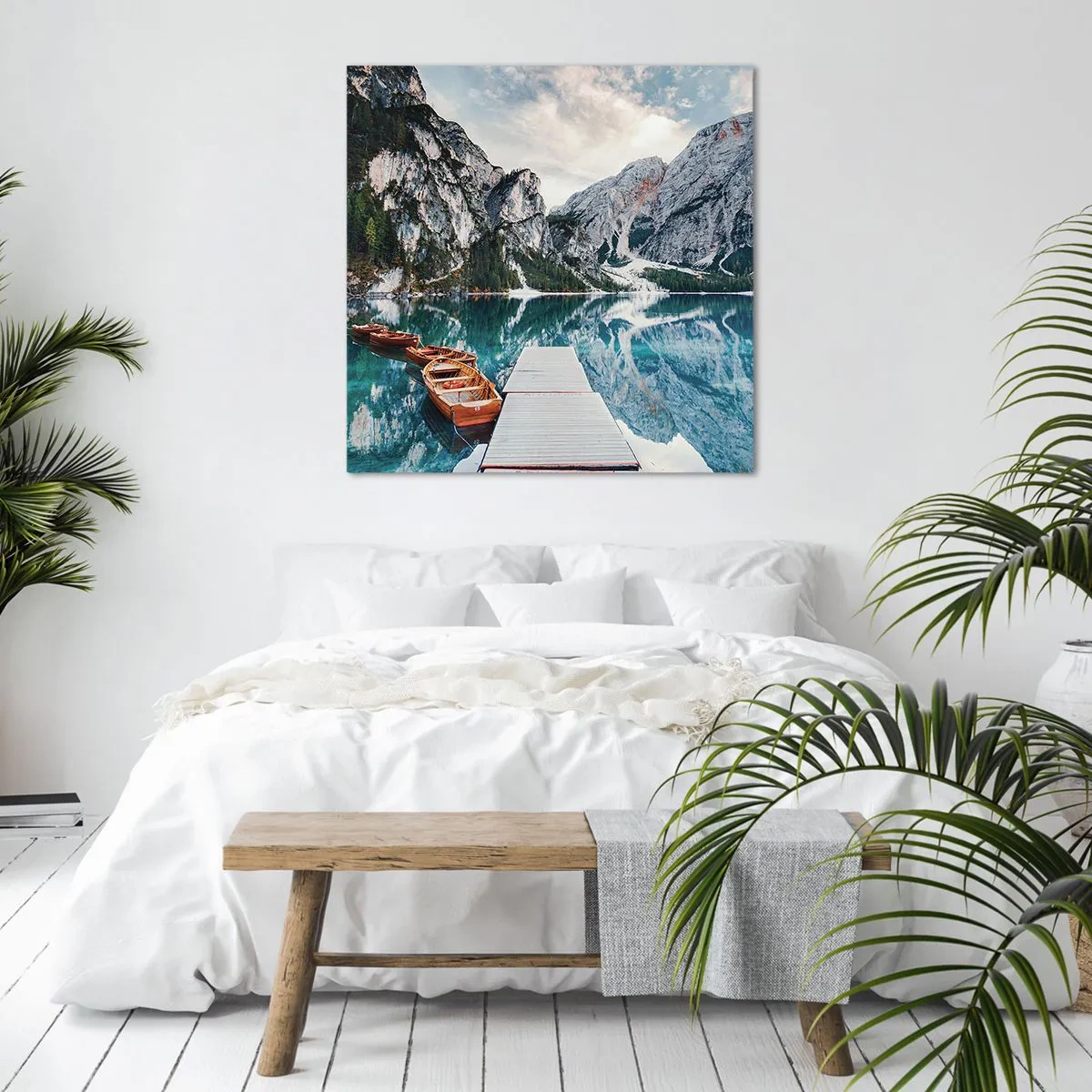 Canvastavla - Bild på duk - Vi visar dig skönhet - 50x50 cm