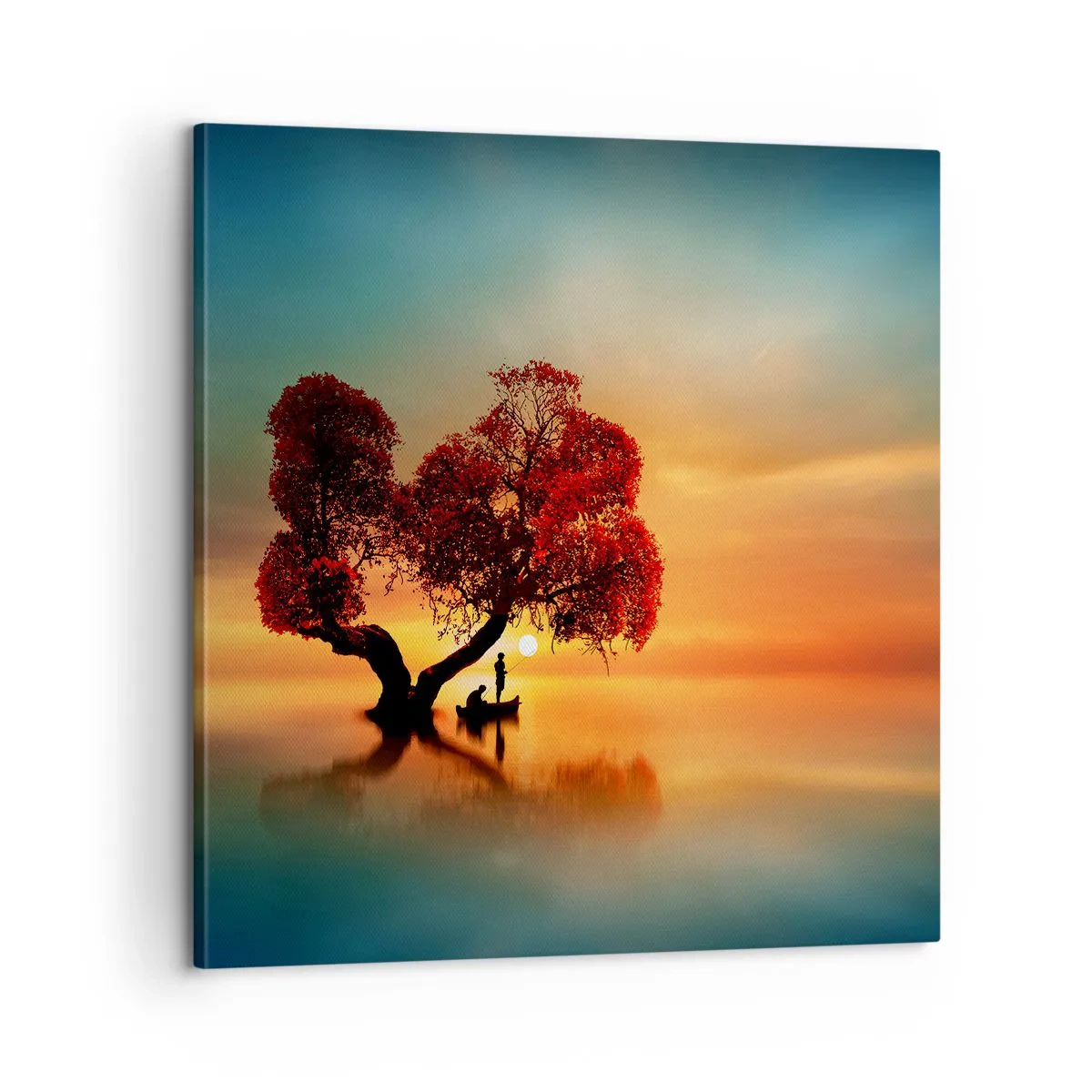 Canvastavla - Bild på duk - Avlägsen tystnad - 60x60 cm