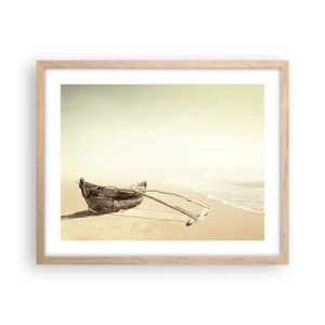 Affisch i ram av ljusek - Minne från sydliga hav - 50x40 cm