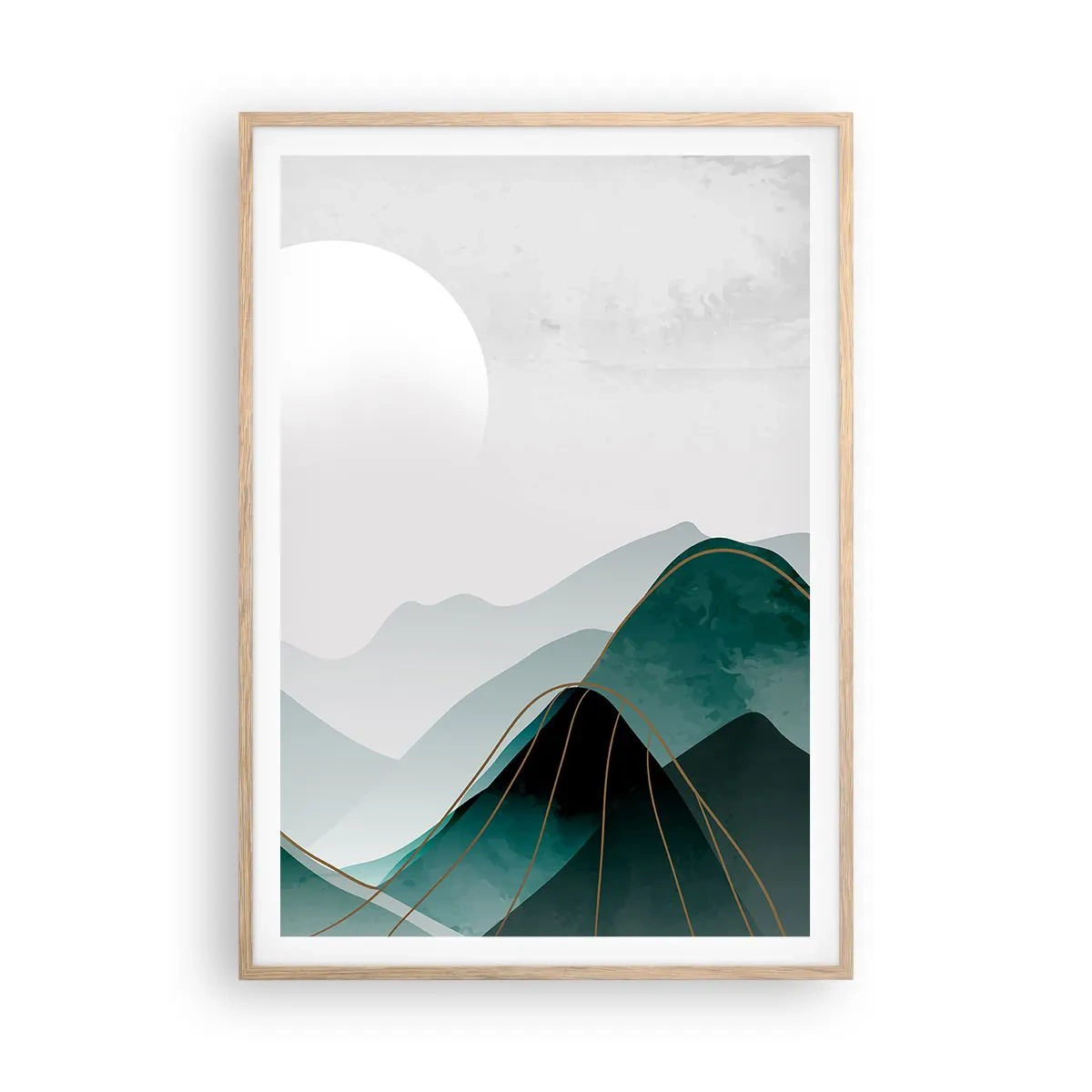 Affisch i ram av ljusek - I fullt majestät - 70x100 cm