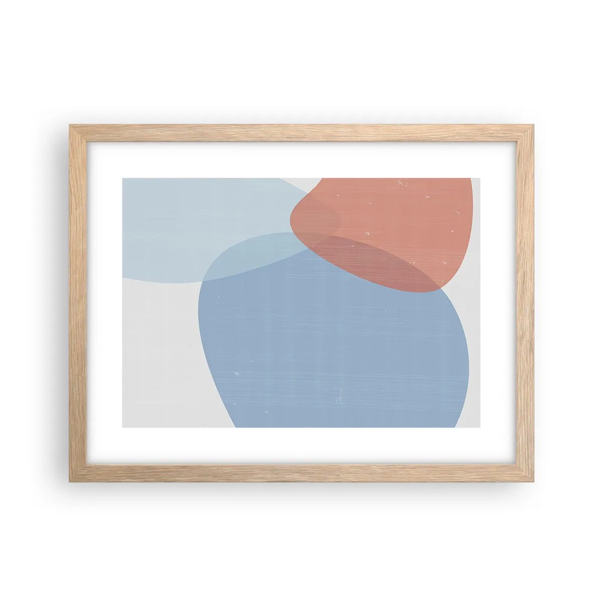 Affisch i ram av ljusek - Pastellfärgade relationer - 40x30 cm