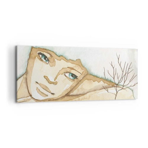 Canvastavla - Bild på duk - Poesiträdet växer ur tystnaden - 120x50 cm