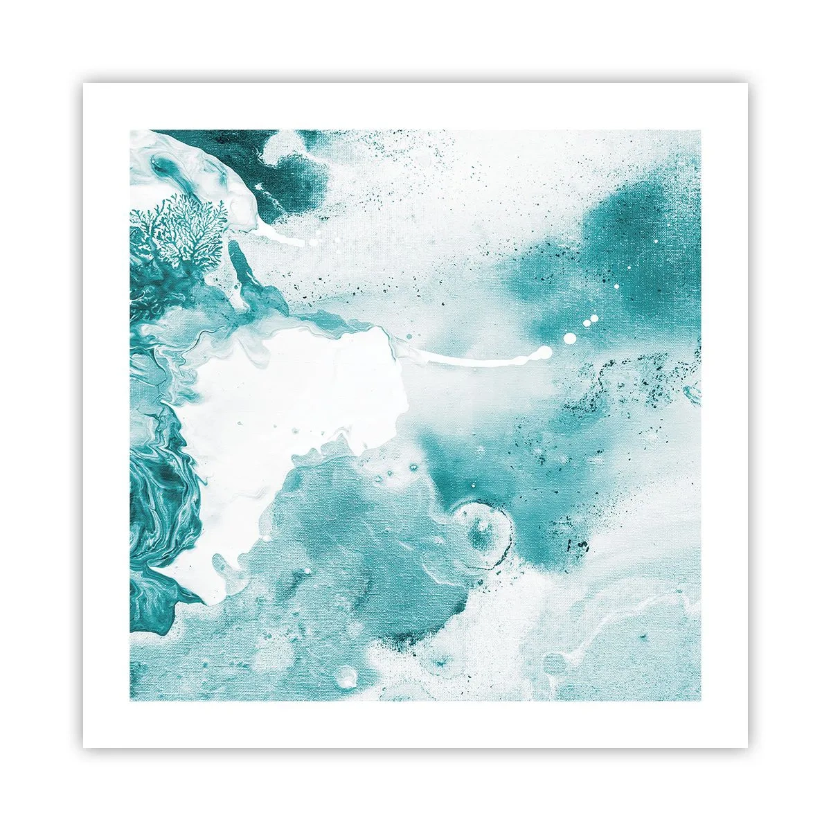 Affisch - Blåa laguner - 50x50 cm