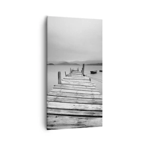 Canvastavla - Bild på duk - Bortom bergen och hav - 55x100 cm