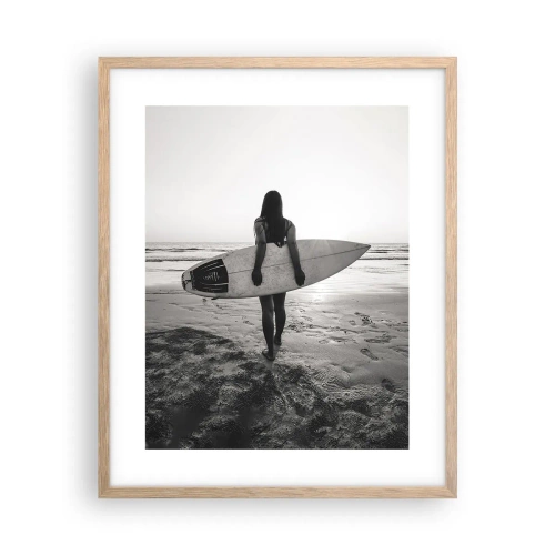 Affisch i ram av ljusek - Havsvågens dotter - 40x50 cm