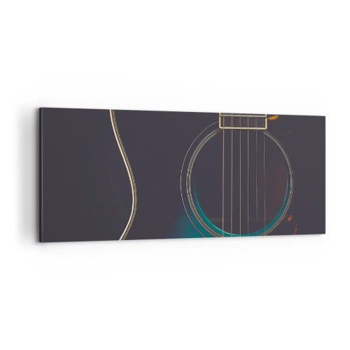 Canvastavla - Bild på duk - Ett ögonblick innan det ljuder - 100x40 cm