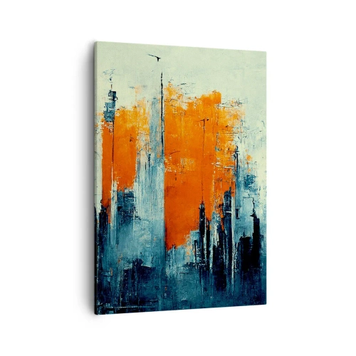 Canvastavla - Bild på duk - Modernt landskap - 50x70 cm