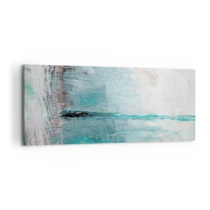 Canvastavla - Bild på duk - Horisontellt i blått - 120x50 cm