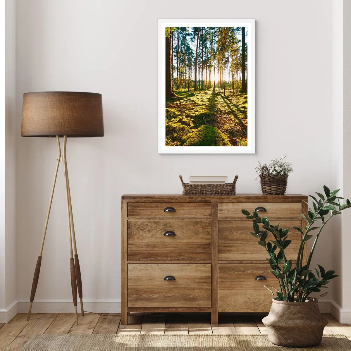 Affisch i vit ram - ...Bortom sjunde skogen - 61x91 cm