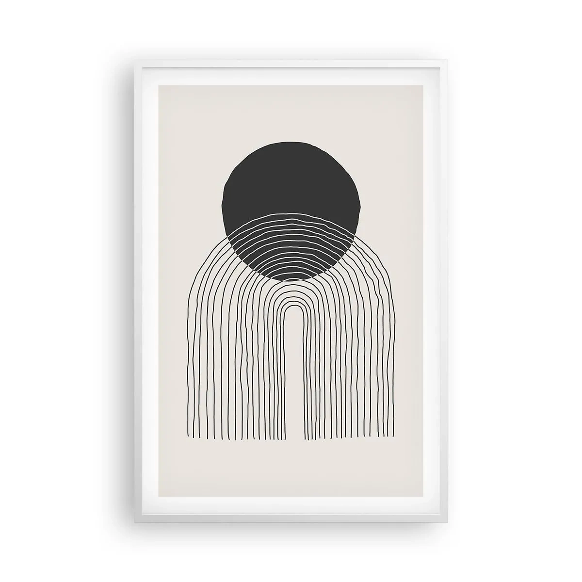 Affisch i vit ram - Darr och säkerhet - 61x91 cm