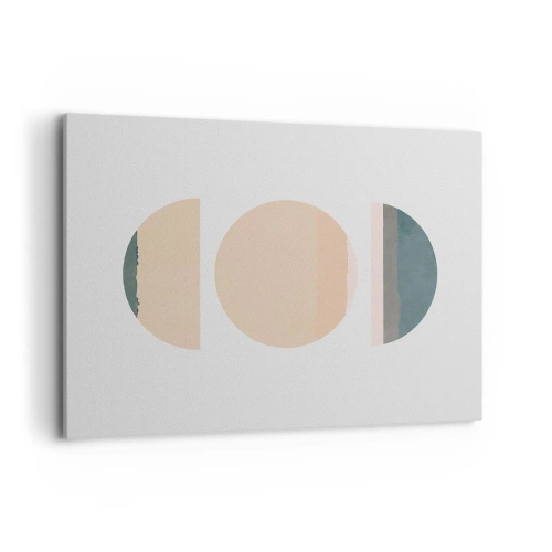 Canvastavla - Bild på duk - Hjul efter hjul - 100x70 cm