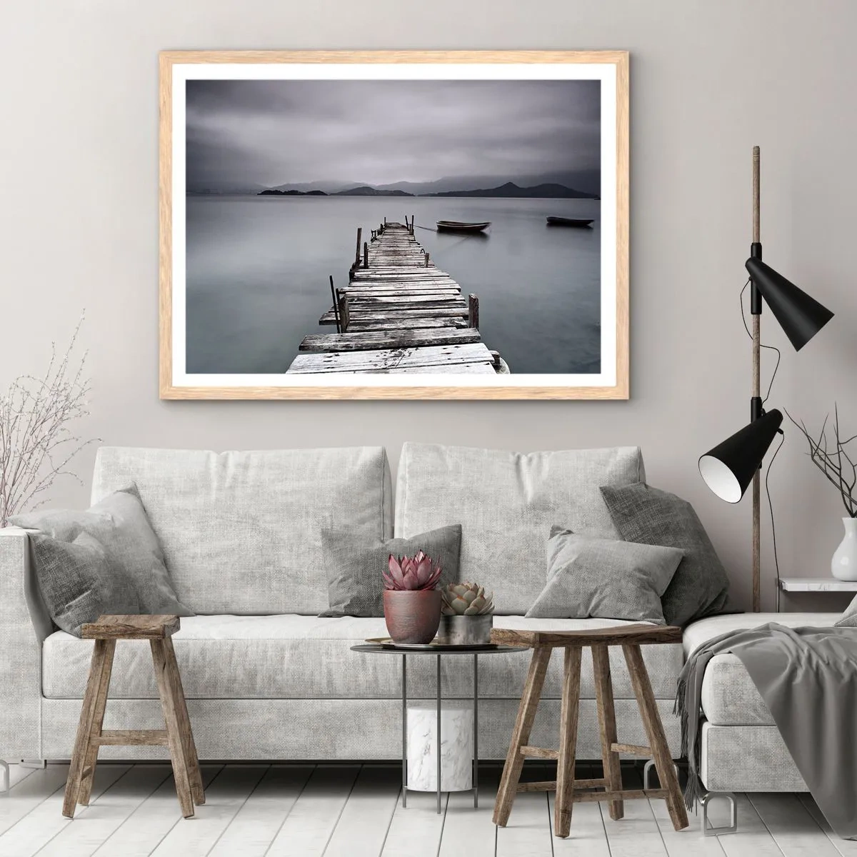 Affisch i ram av ljusek - Imorgon kan du ge dig iväg - 40x30 cm