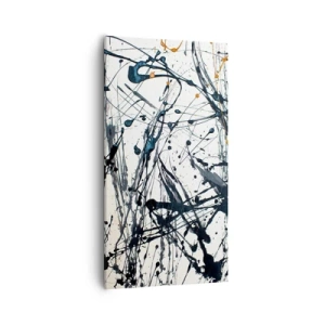 Canvastavla - Bild på duk - Expressionistisk abstraktion - 55x100 cm