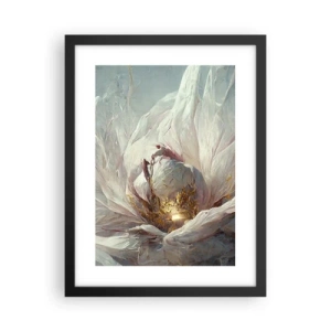 Affisch i svart ram - Blommar en gång på hundra år - 30x40 cm